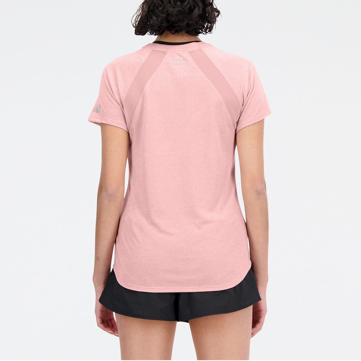 New Balance Printed Impact Maglietta Pink Moon Heather