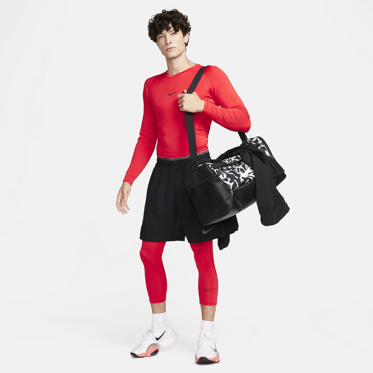 Nike Dri-FIT Logo Maglia University Red/Black