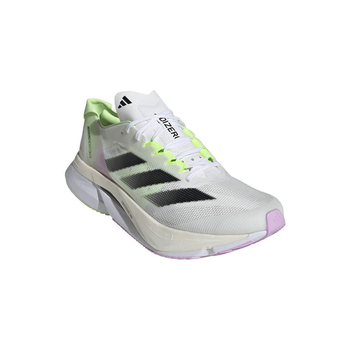 adidas adizero Boston 12 Cloud White/Core Black/Green Spark