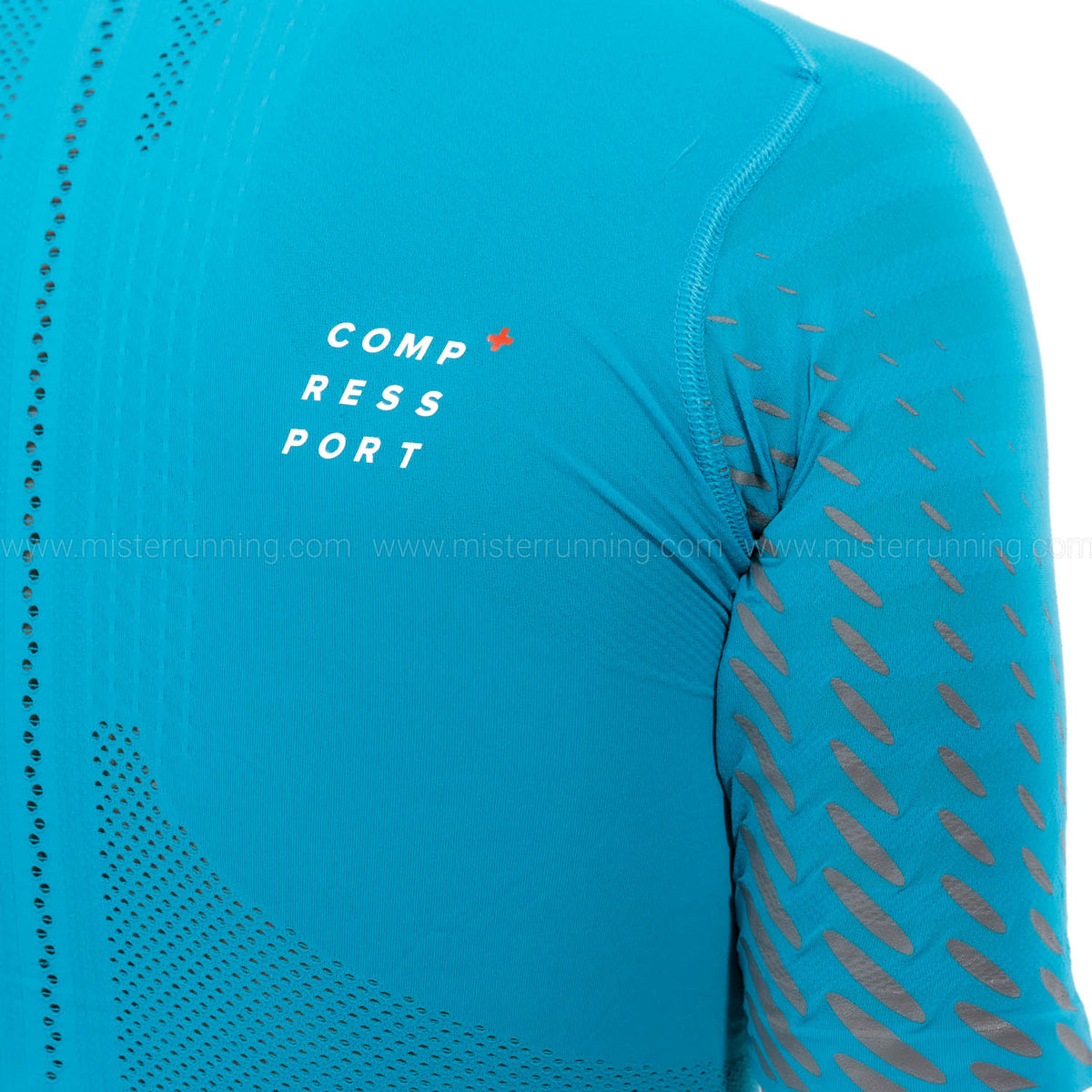 Compressport Racing Maglietta Mosaic Blue/Magnet