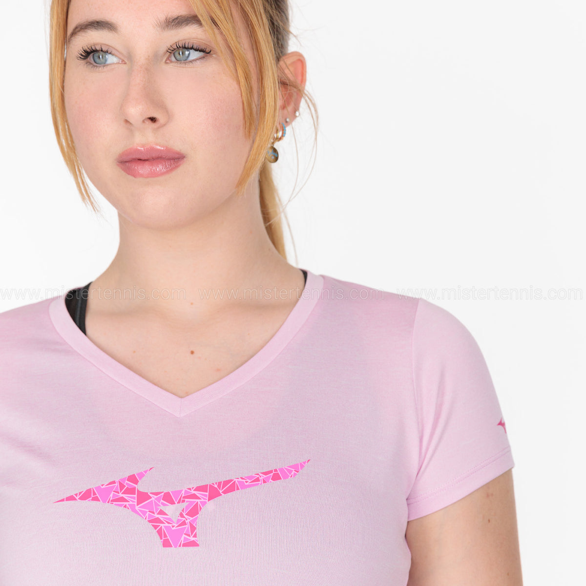 Mizuno Impulse Core Logo Maglietta Pink Lavender