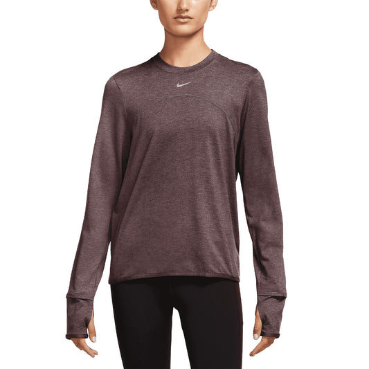 Nike Dri-FIT Swift Element UV Maglia Burgundy Crush/Reflective Silver
