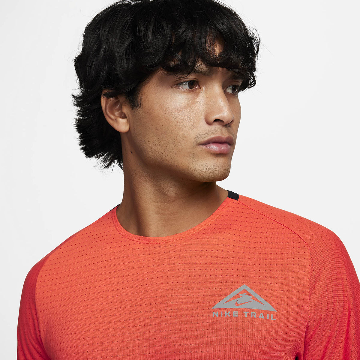 Nike Dri-FIT Solar Chase Maglietta Cosmic Clay/Summit White