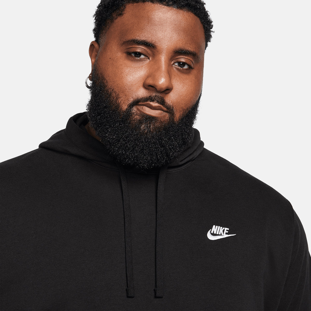 Nike Club Swoosh Felpa Black/White