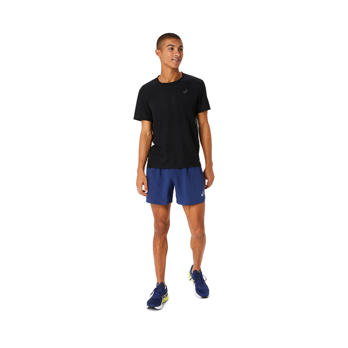 Asics Road Logo 5in Pantaloncini Deep Ocean