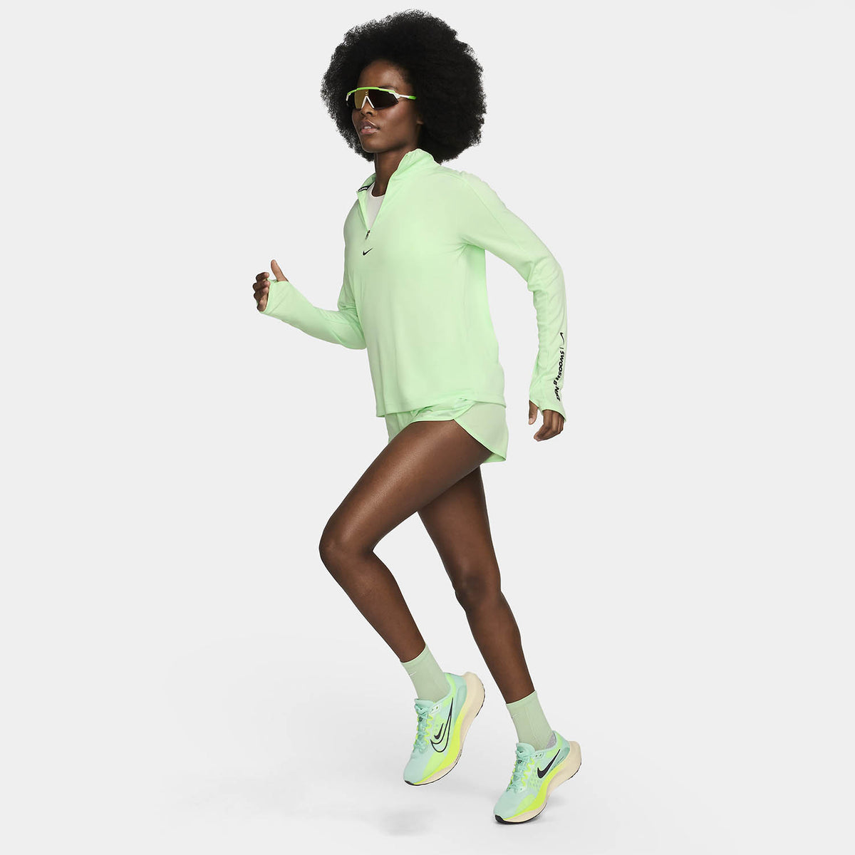 Nike Tempo Race 3in Pantaloncini Vapor Green/Reflective Silver
