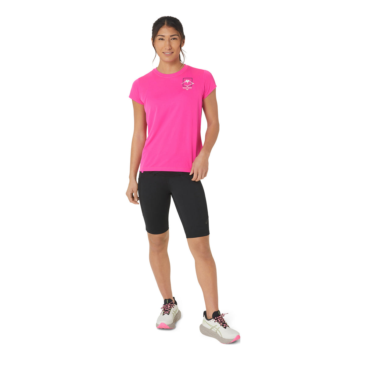 Asics Fujitrail Maglietta Pink Glo