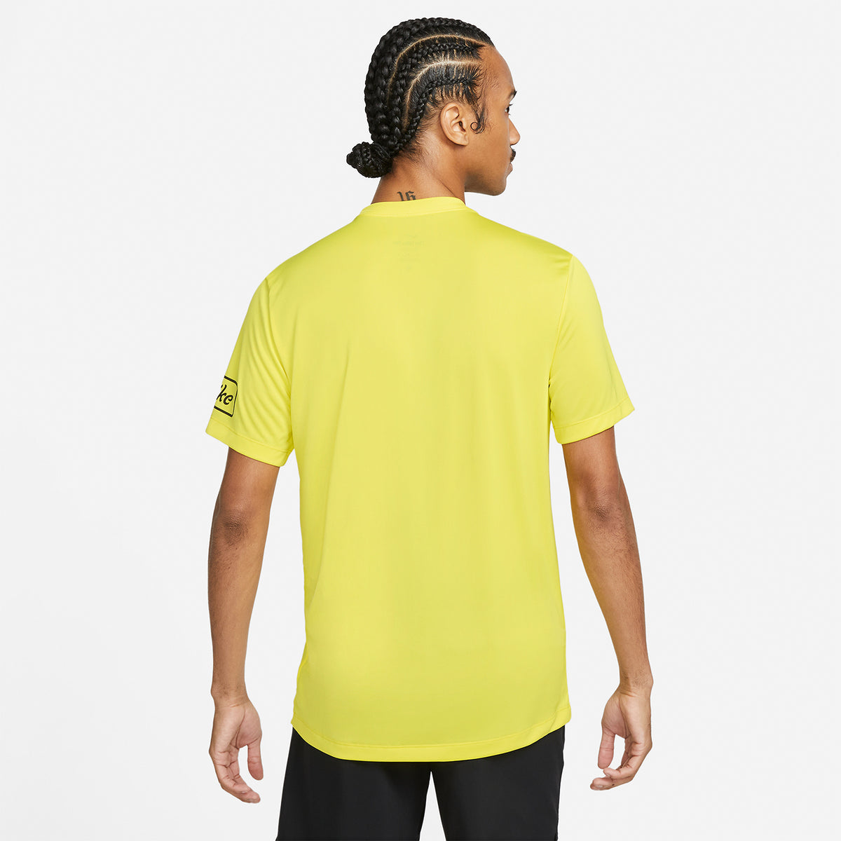 Nike Dri-FIT Body Shop Logo Maglietta Yellow Strike