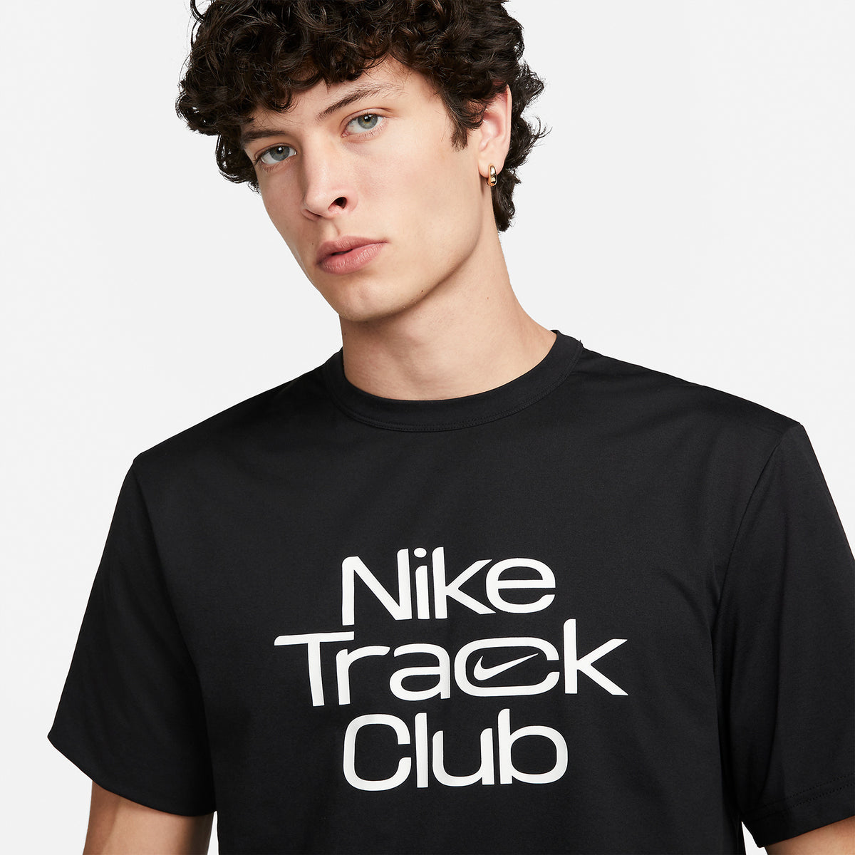 Nike Dri-FIT Hyverse Track Club Maglietta Black/Summit White
