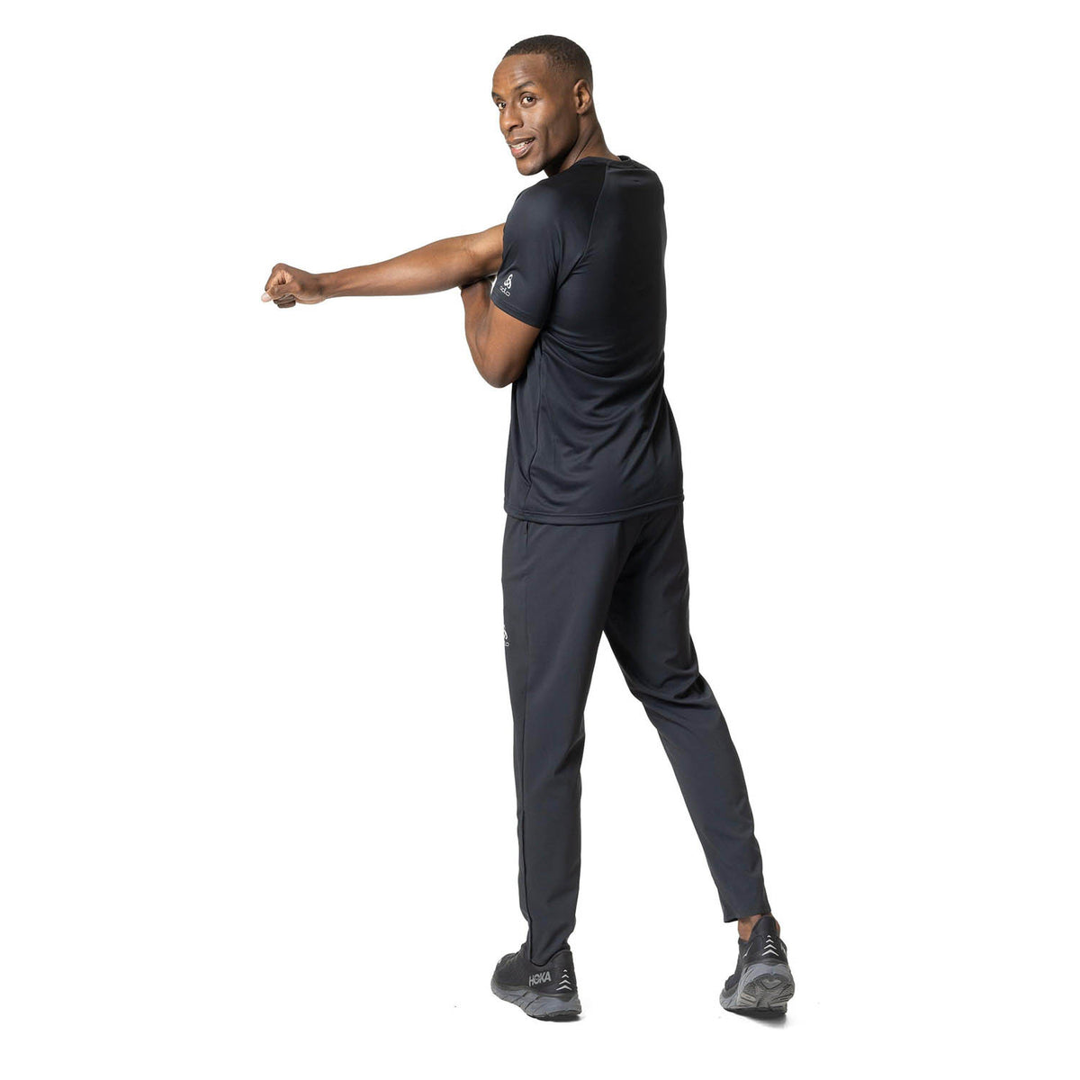 Odlo Crew Essential Print Maglietta Black