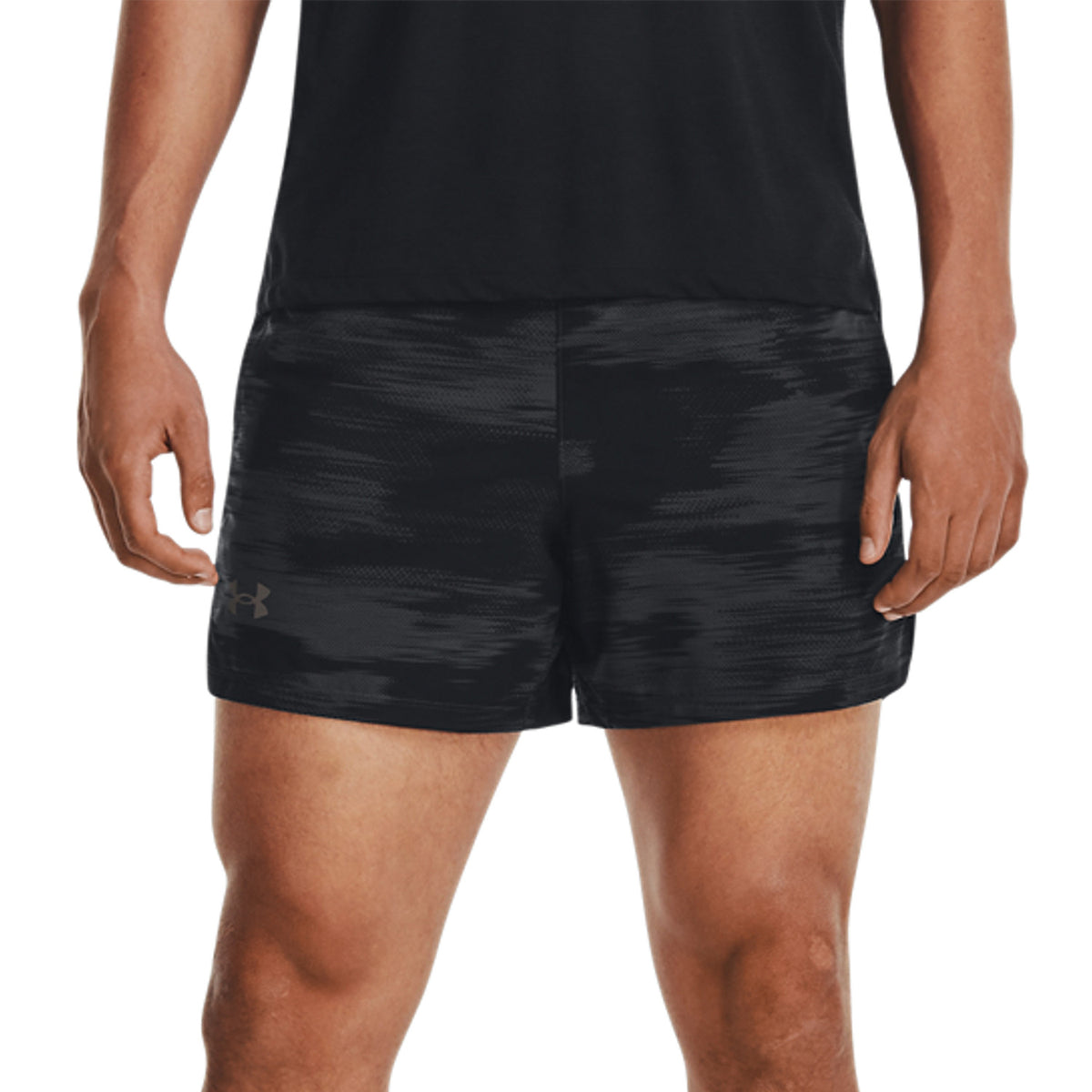 Under Armour Launch Printed 5in Pantaloncini Jet Gray/Black/Reflective