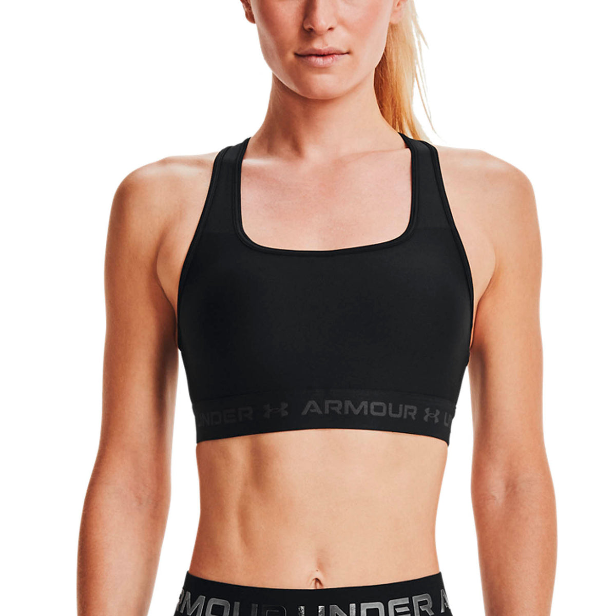 Under Armour Crossback Mid Reggiseno Sportivo Black/Jet Gray