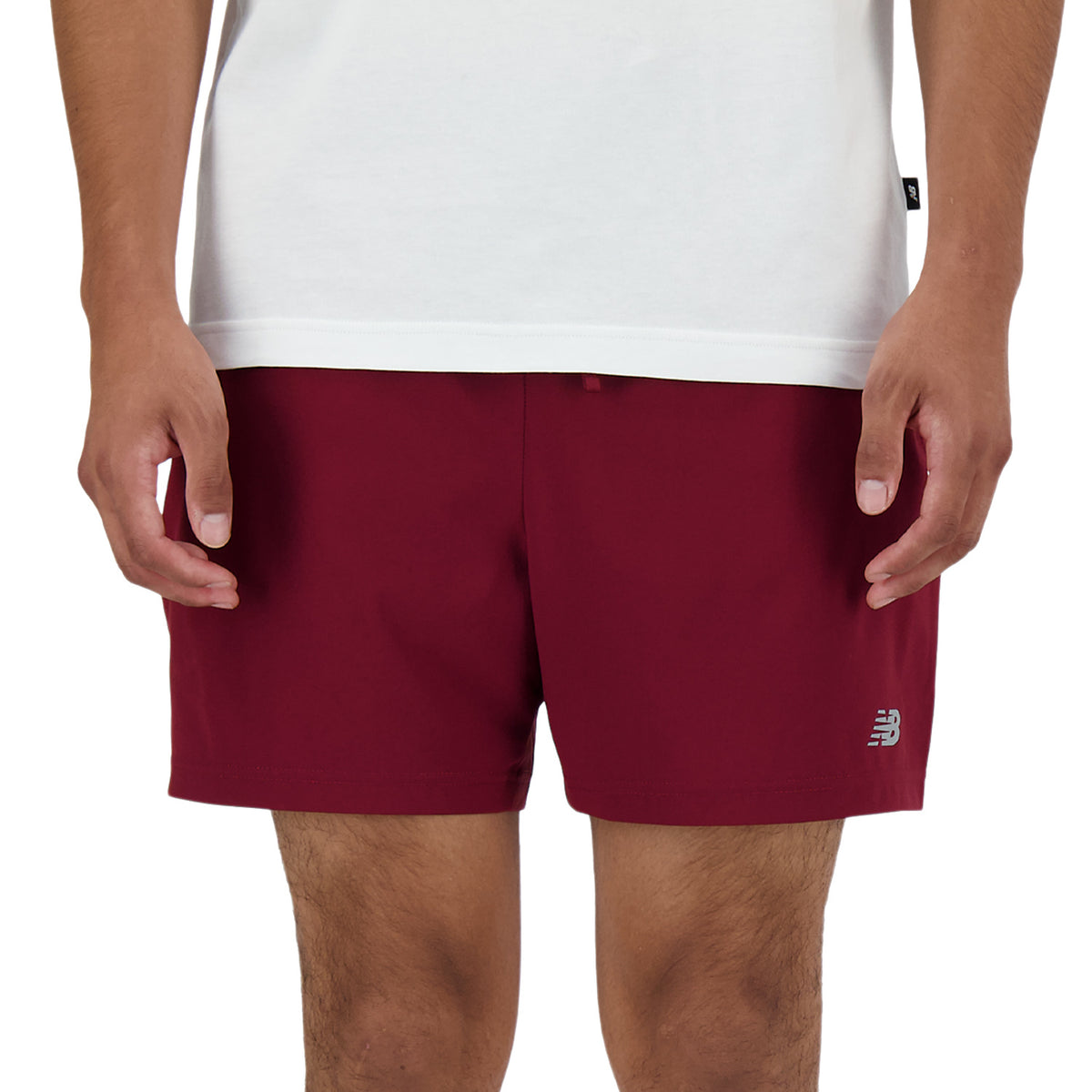 New Balance Performance 5in Pantaloncini Mineral Red