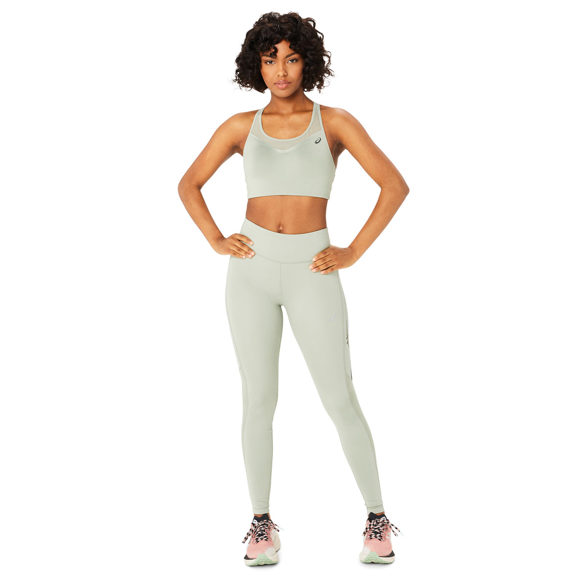 Asics Accelerate Reggiseno Sportivo Olive Grey