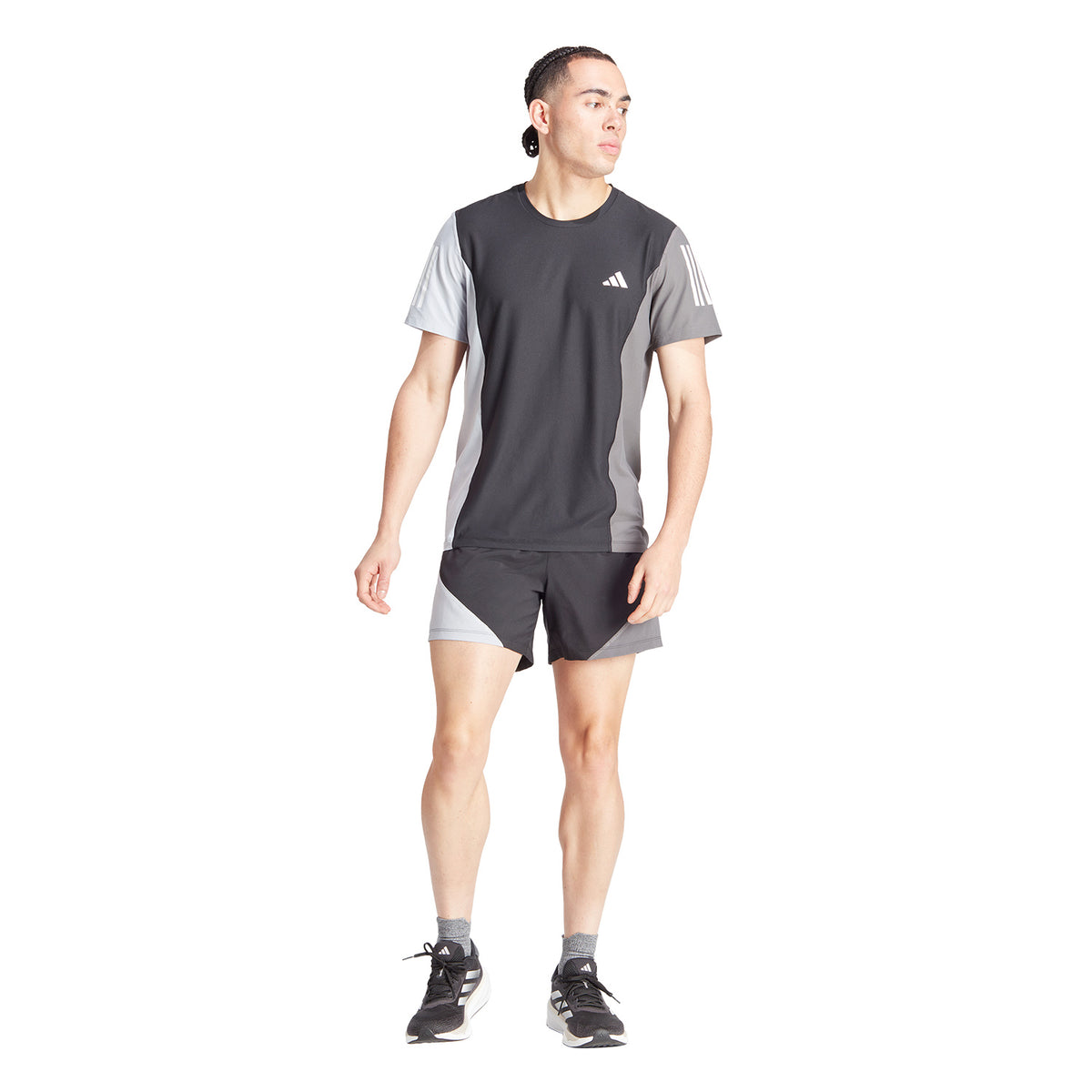 adidas Own The Run Logo 5in Pantaloncini Black/Halsil/Grey Five
