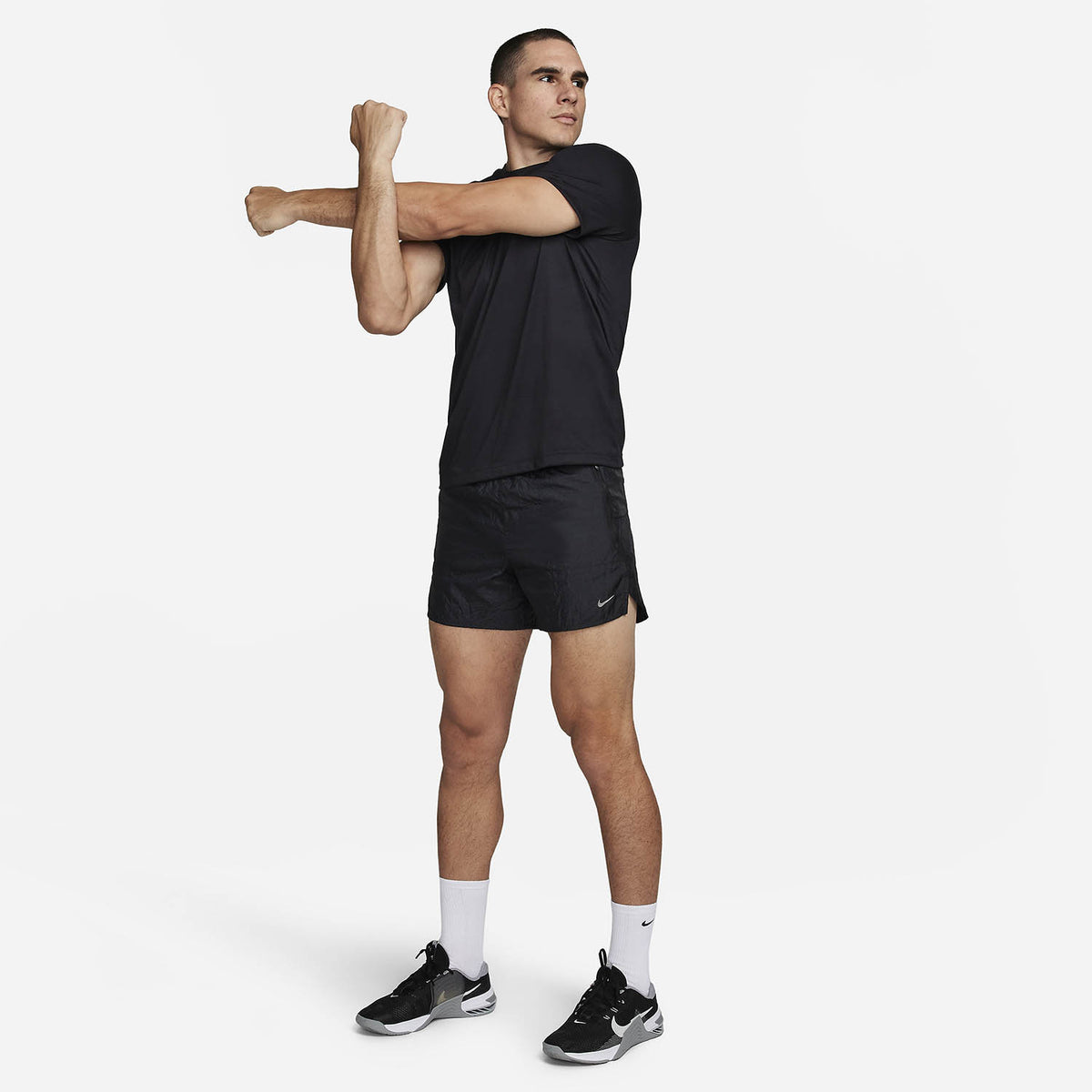 Nike Dri-FIT Stride 5in Pantaloncini Black/Black Reflective