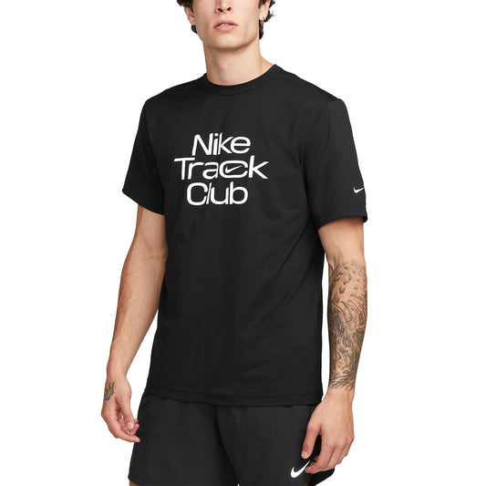 Nike Dri-FIT Hyverse Track Club Maglietta Black/Summit White