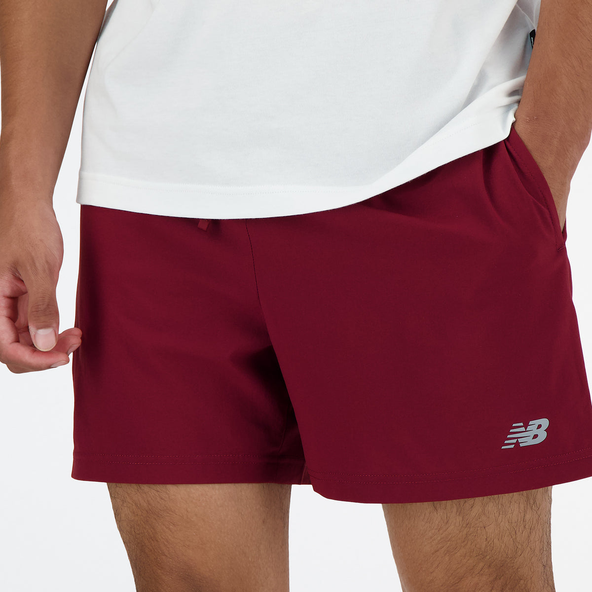 New Balance Performance 5in Pantaloncini Mineral Red