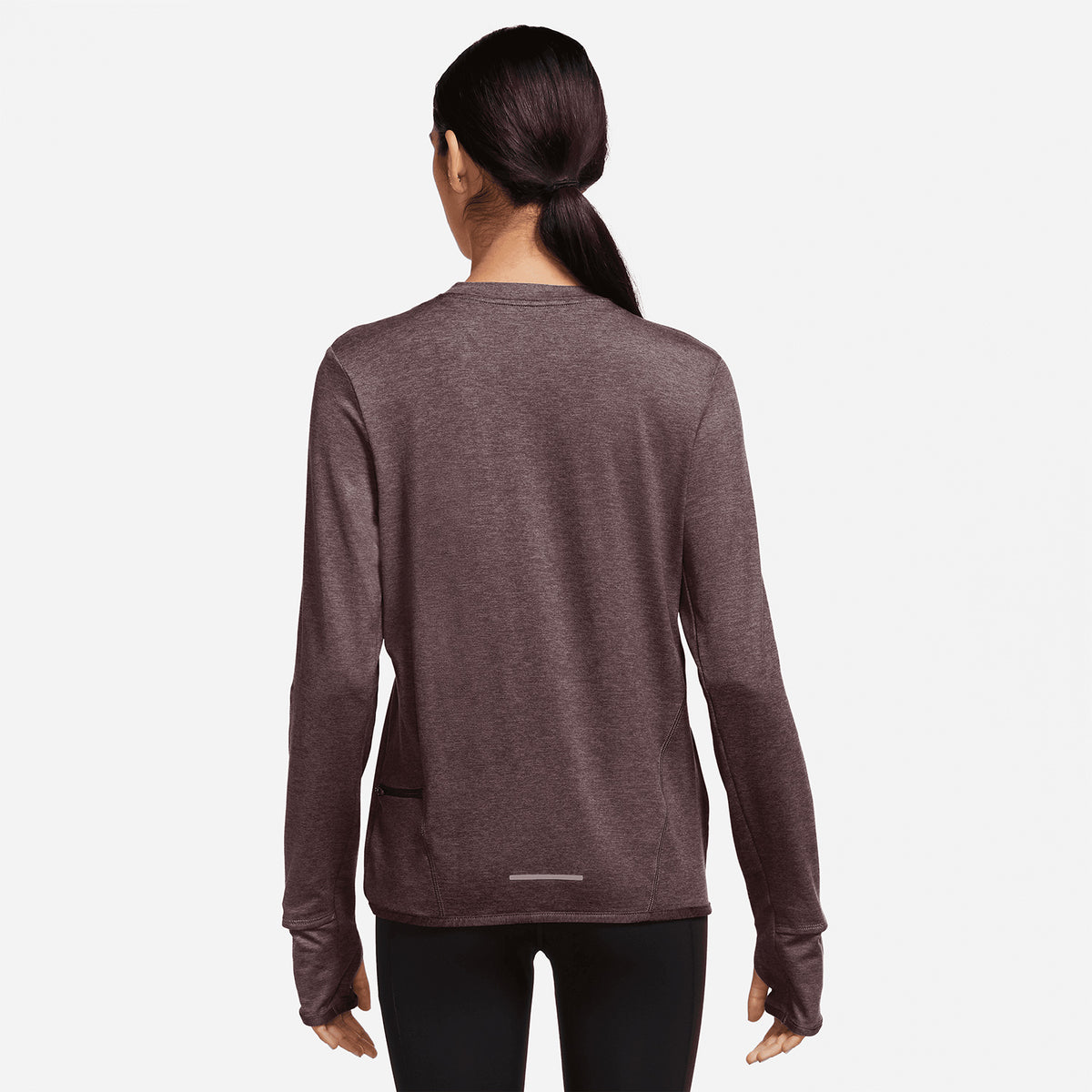 Nike Dri-FIT Swift Element UV Maglia Burgundy Crush/Reflective Silver