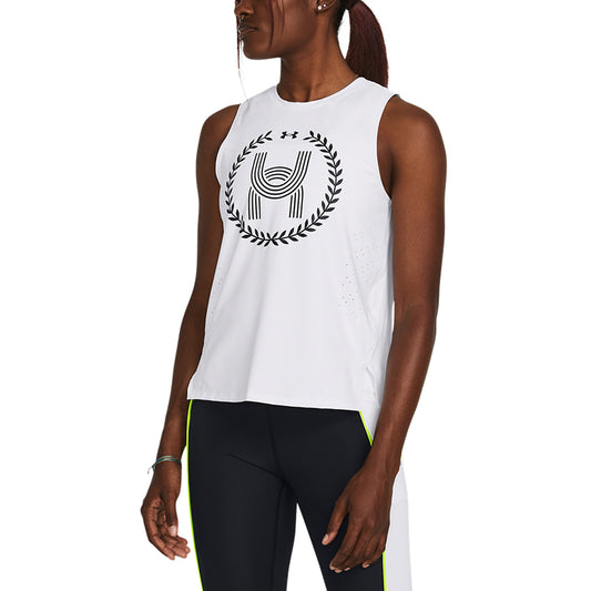 Under Armour Run Everywhere Laser Canotta White/Black