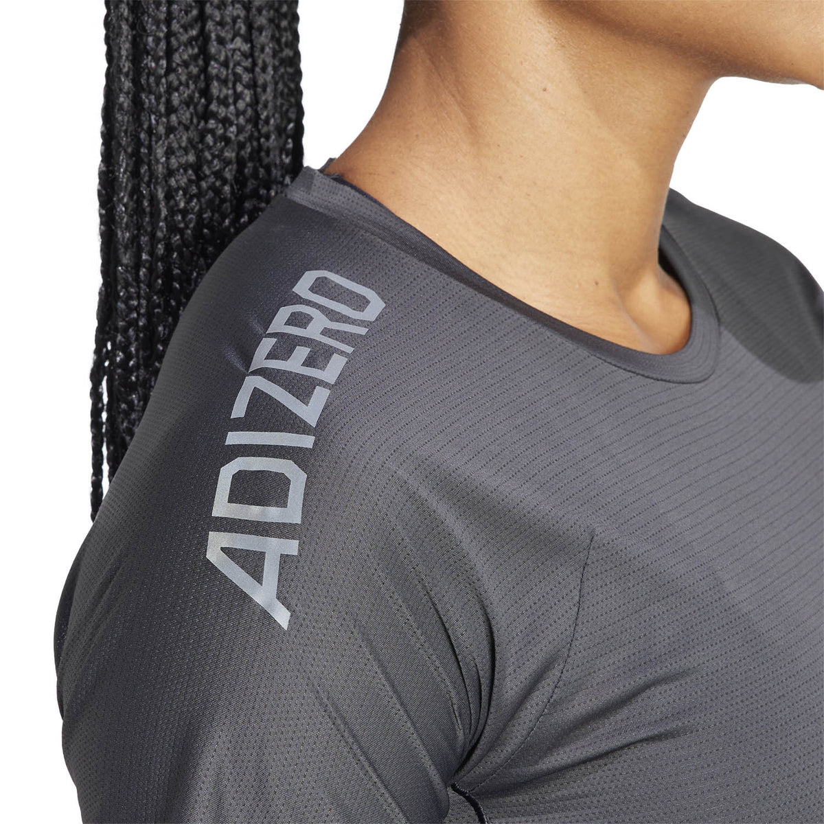 adidas Adizero Logo Maglietta Black/Grey Six