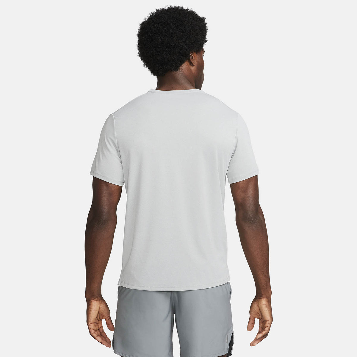 Nike Dri-FIT UV Run Division Miler Maglietta Grey Fog/Particle Grey/Reflective Silver