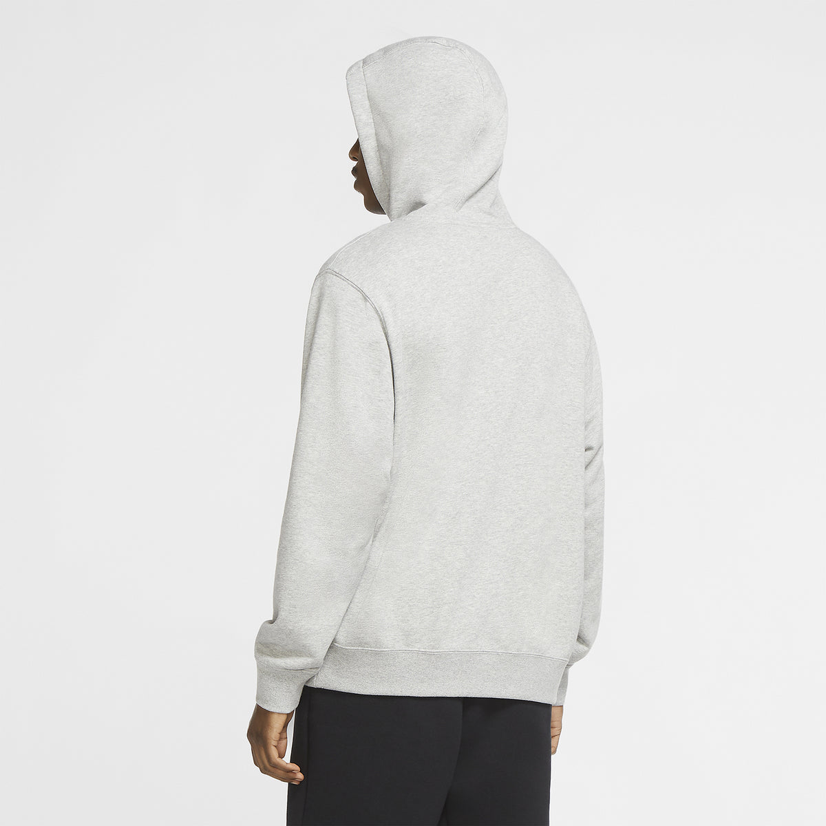 Nike Club Swoosh Felpa Dark Grey Heather/Matte Silver/White