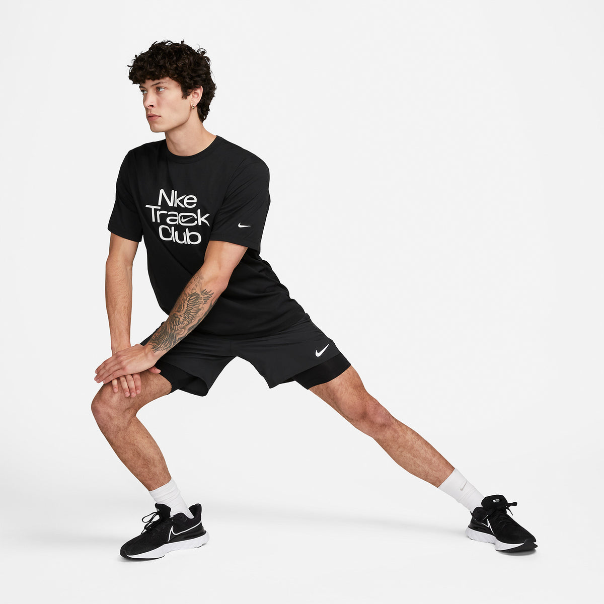 Nike Dri-FIT Hyverse Track Club Maglietta Black/Summit White