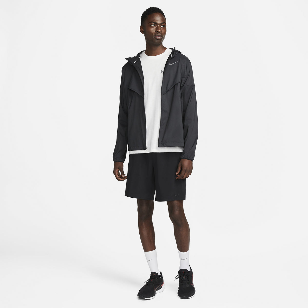 Nike Light Windrunner Giacca Black/Reflective Silver