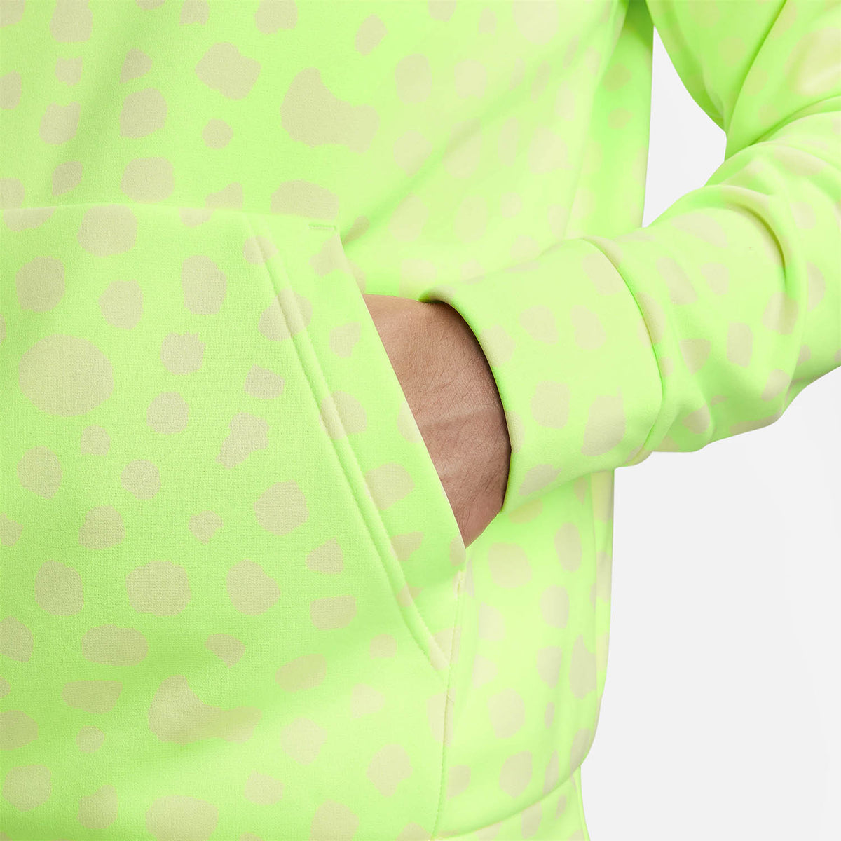 Nike Therma-FIT Printed Studio 72 Felpa Lime Blast/White