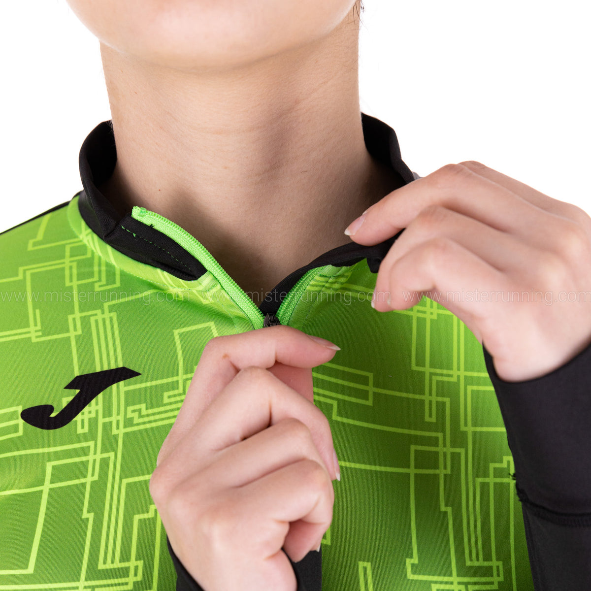 Joma Elite VIII Maglia Black/Fluor Green