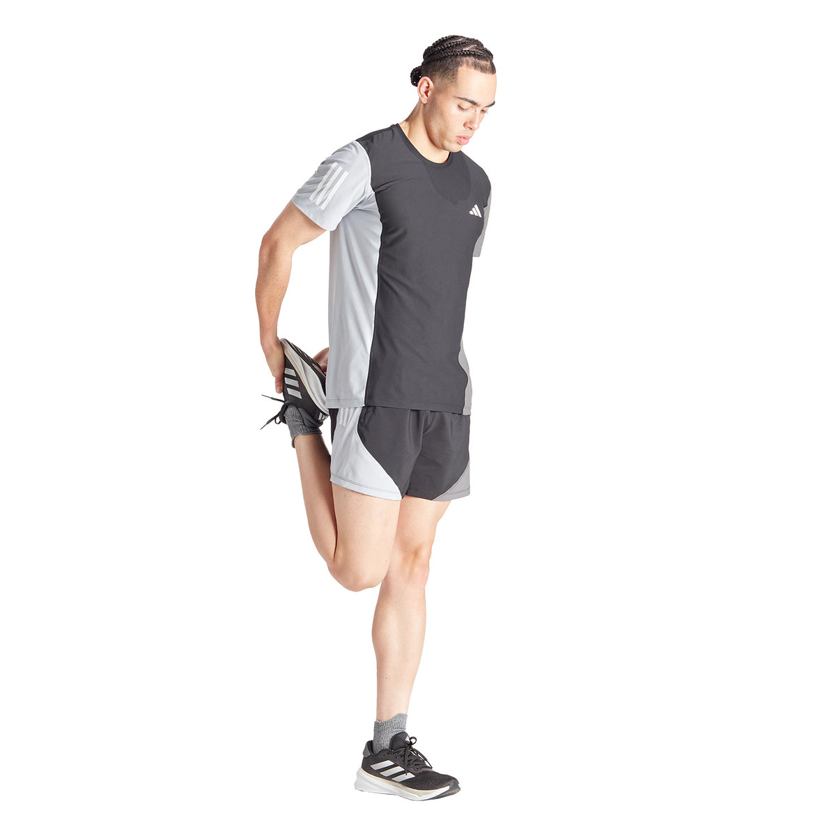 adidas Own The Run Logo 5in Pantaloncini Black/Halsil/Grey Five