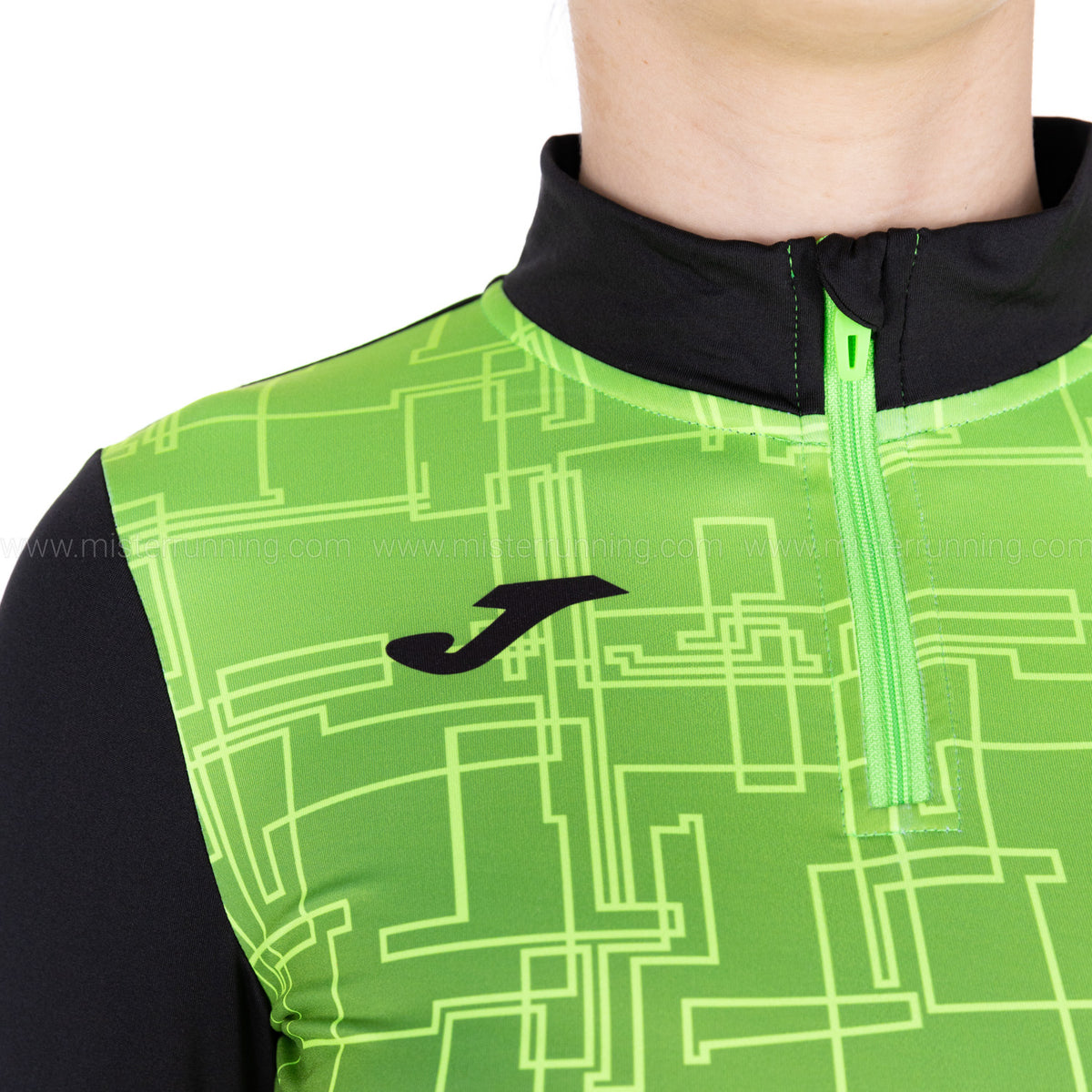 Joma Elite VIII Maglia Black/Fluor Green