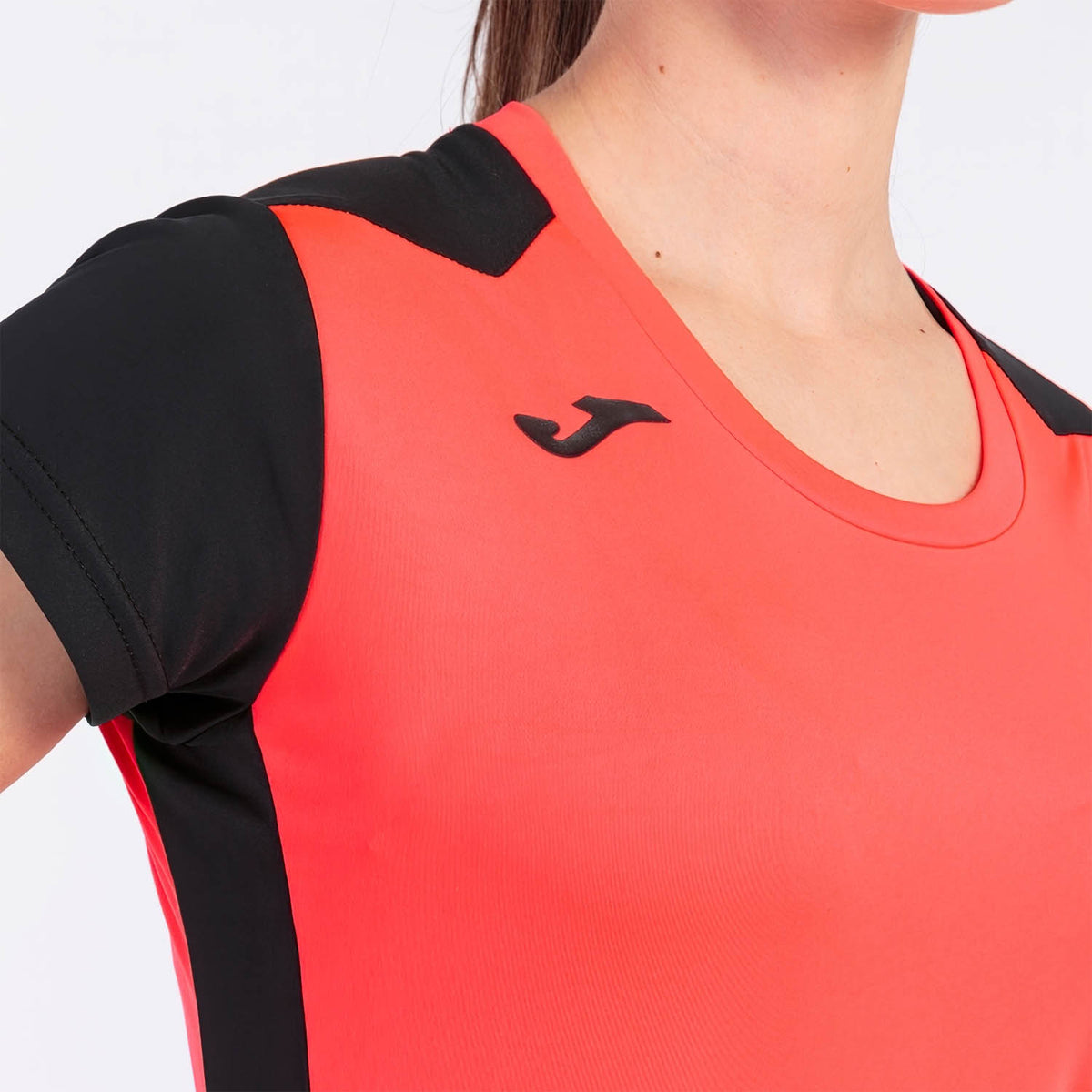 Joma Record II Maglietta Fluor Coral/Black