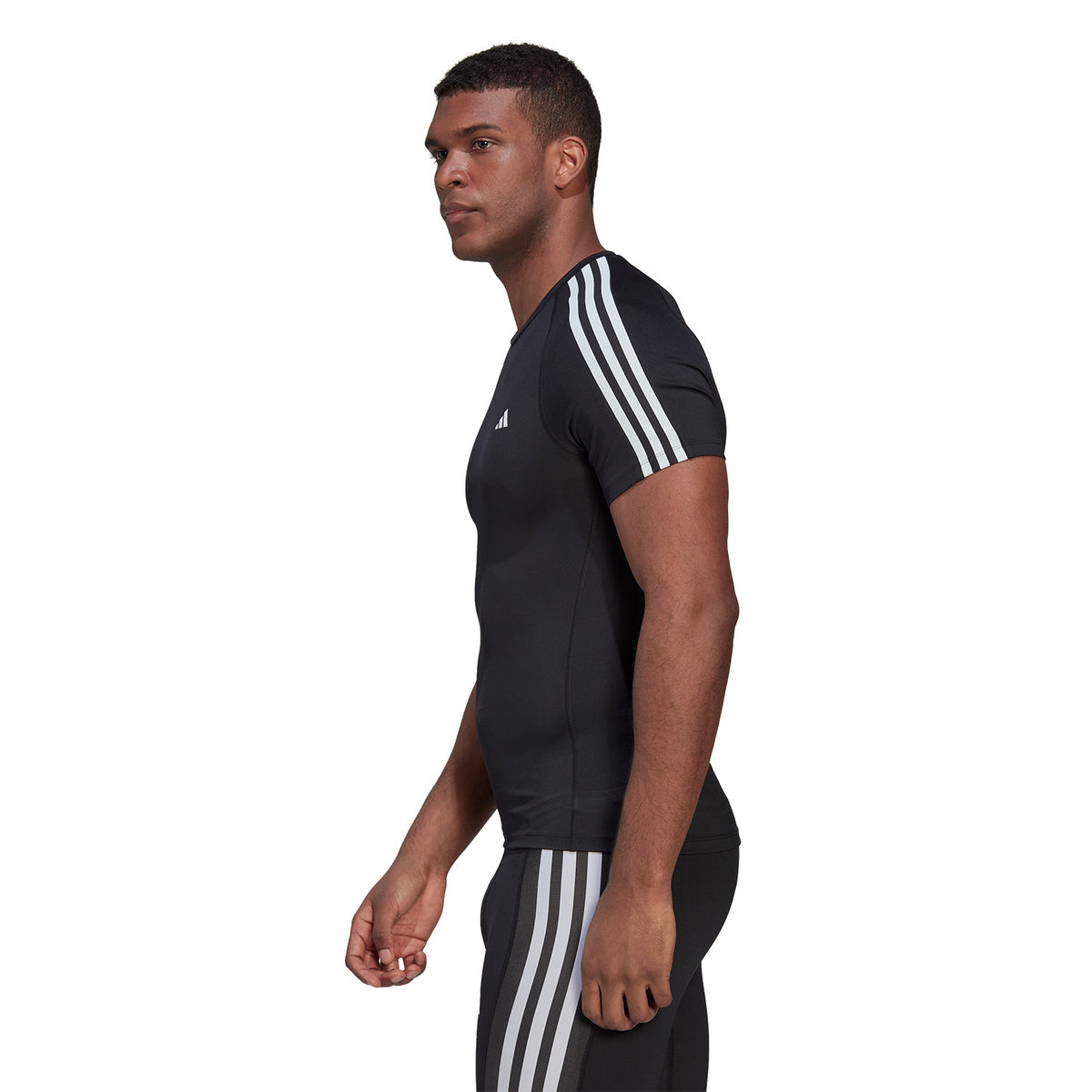 adidas 3 Stripes AEROREADY Maglietta Black