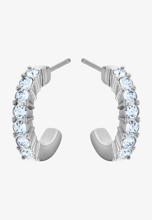 Swarovski HOOP RHODIUM PLATED - Orecchini