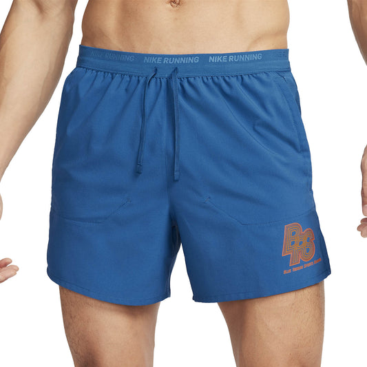 Nike Stride Energy 5in Pantaloncini Court Blue/Safety Orange
