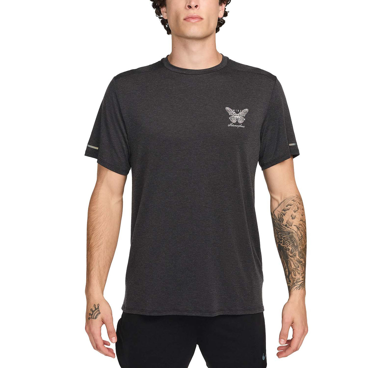 Nike Dri-FIT Rise Logo Maglietta Black/Summit White