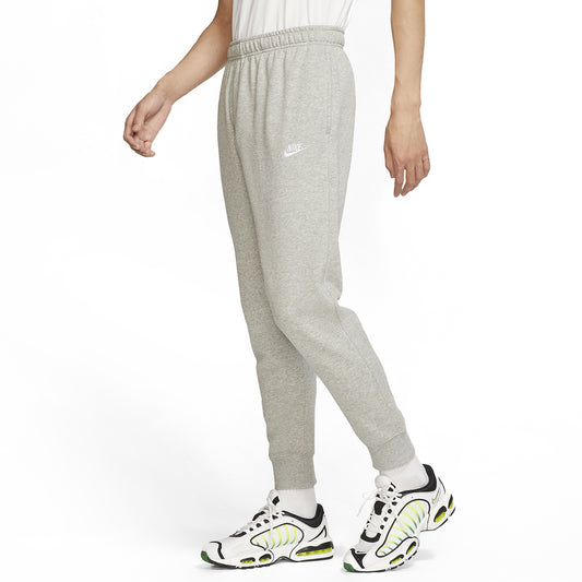 Nike Club Pantaloni Dark Grey Heather/Matte Silver/White