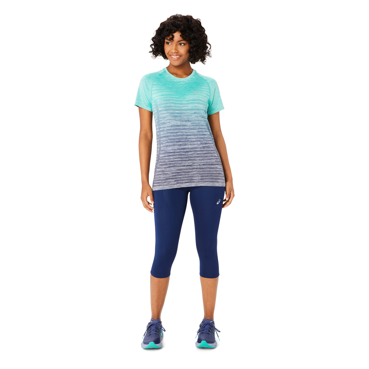 Asics Road Capri Tights Blue Expanse