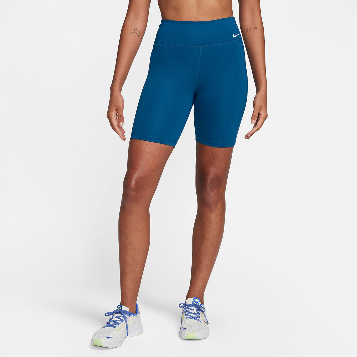 Nike One Mid Rise 7in Pantaloncini Court Blue/White
