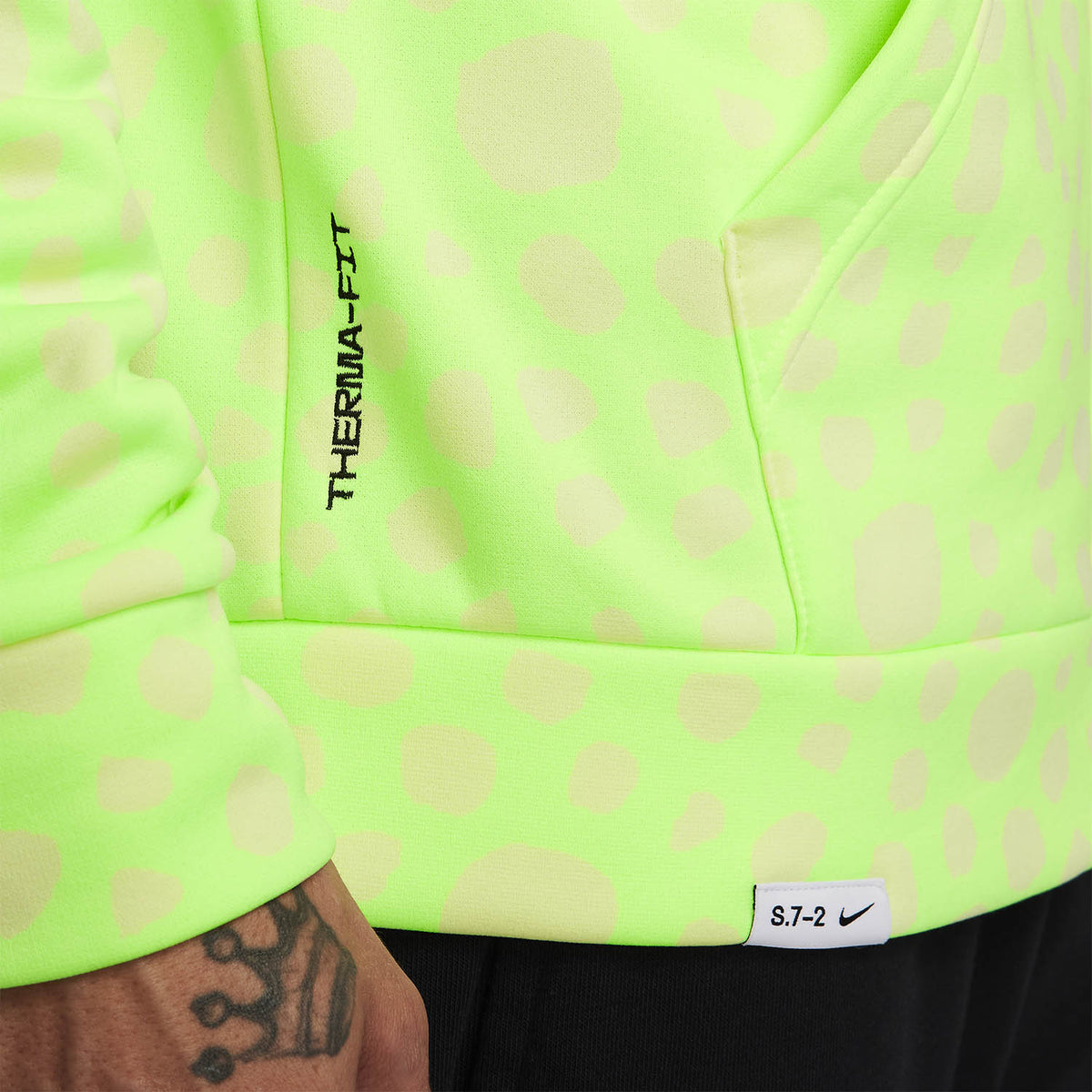 Nike Therma-FIT Studio 72 Felpa Lime Blast/Luminous Green/White