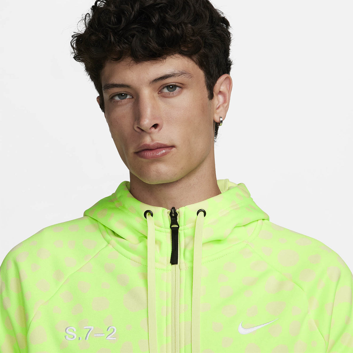 Nike Therma-FIT Studio 72 Felpa Lime Blast/Luminous Green/White