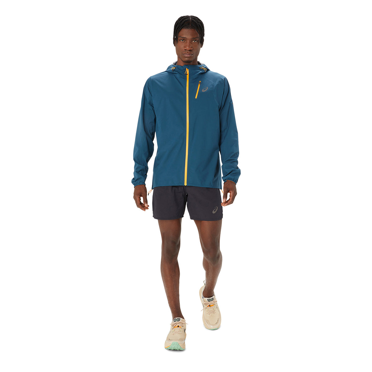 Asics Fujitrail Waterproof Giacca Magnetic Blue