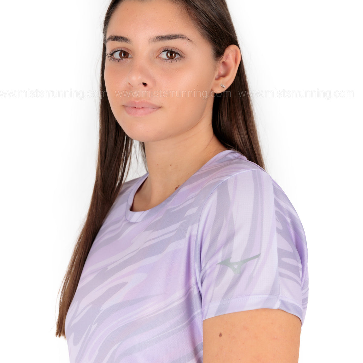 Mizuno Impulse Core Graphic Maglietta Pastel Lilac